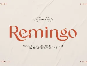 Remingo font