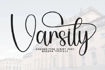 Varsity Script font