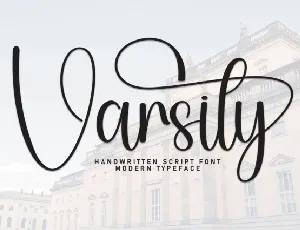 Varsity Script font