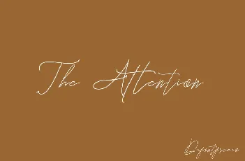 The Attention Signature font