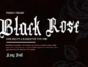 Black Rose font