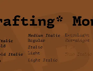Drafting* Mono font