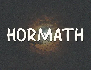 Hormath font