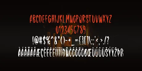 Darkening font