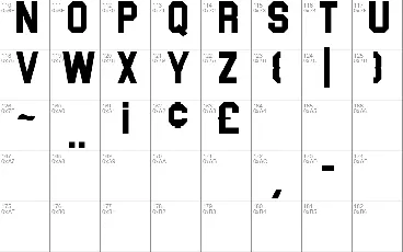 Blockletter font