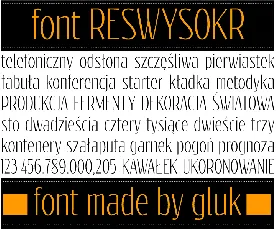 Reswysokr font