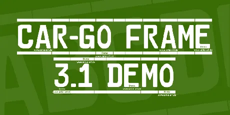 Car-Go Frame 3.1 Demo font