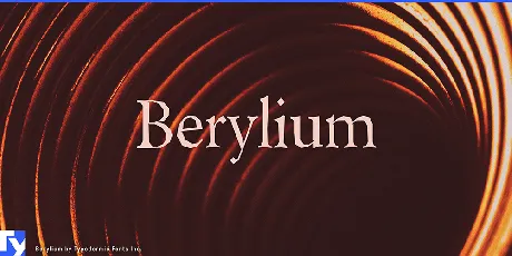 Berylium font