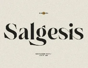 Salgesis font