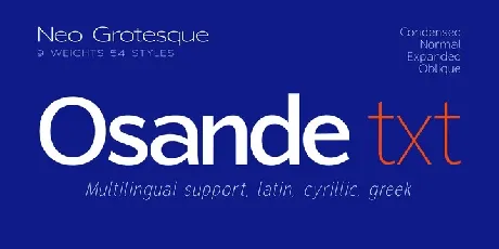 Osande TXT font