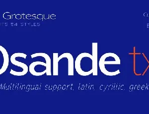 Osande TXT font