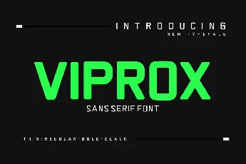 Viprox font