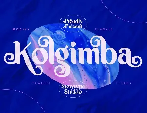 Kolgimba Modern Serif font