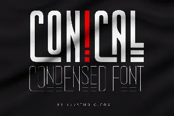 Conical Condensed font