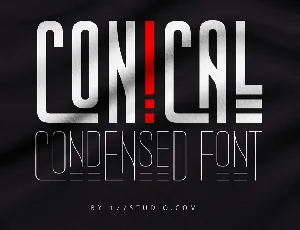 Conical Condensed font