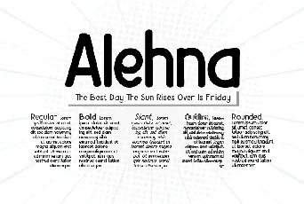 Alehna font