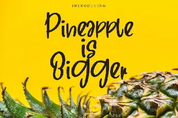 Pineapple in Bigger font