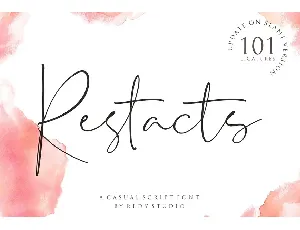 Restacts Script font