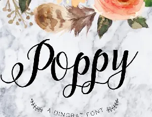 Poppy Script font