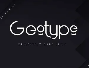 Geotype font