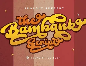 The Bambank Script font