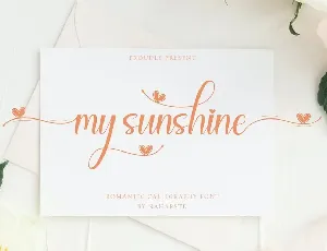 My Sunshine font