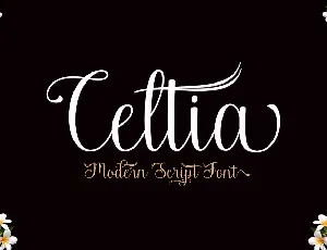 Celtia Script font