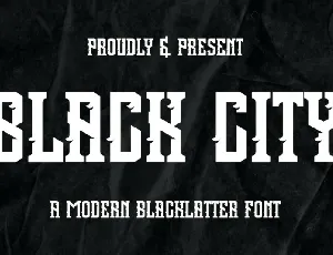 Black City font