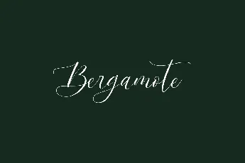 Bergamote font