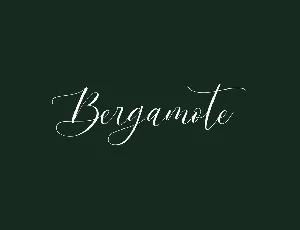 Bergamote font