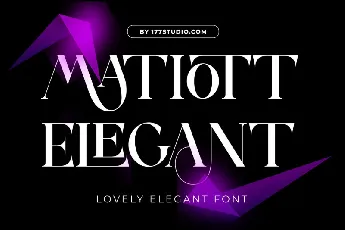 Matiott Elegant font