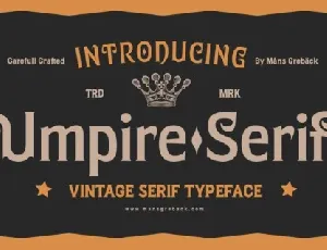 Umpire Serif font