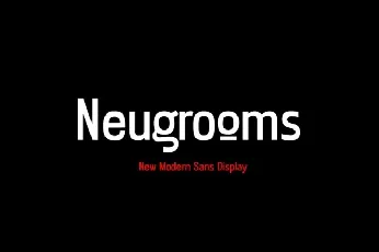 Neugrooms font