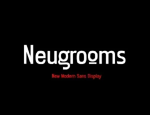 Neugrooms font