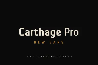 Carthage Pro font