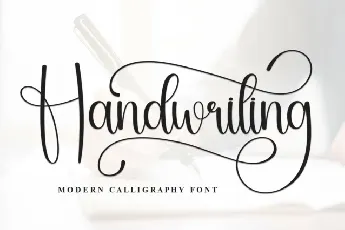 Handwriting Script Typeface font