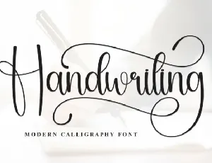 Handwriting Script Typeface font
