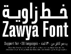 Zawya Pro font