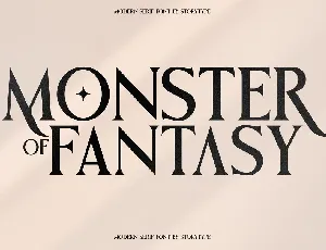 Monster Of Fantasy font