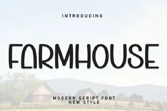 Farmhouse Display Typeface font