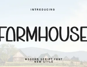 Farmhouse Display Typeface font