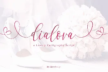 Dialova Script font