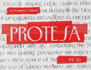 Protesa font