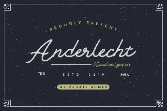 Anderlecht Monoline font