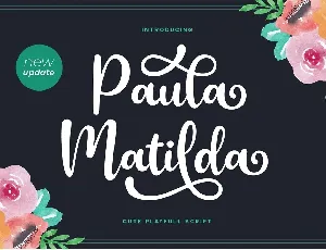 Paula Matilda font