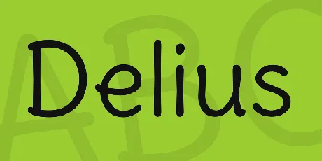 Delius font