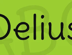 Delius font