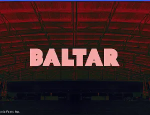 Baltar font