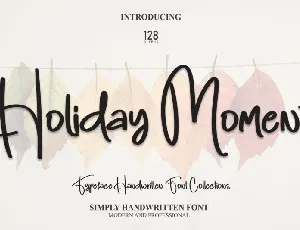 Holiday Moment Script font