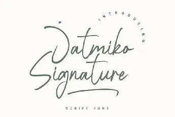 Jatmiko Signature font